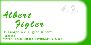 albert figler business card